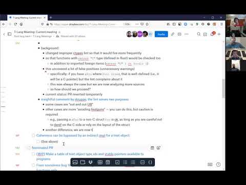 Lang Team Triage Meeting 2019-11-14