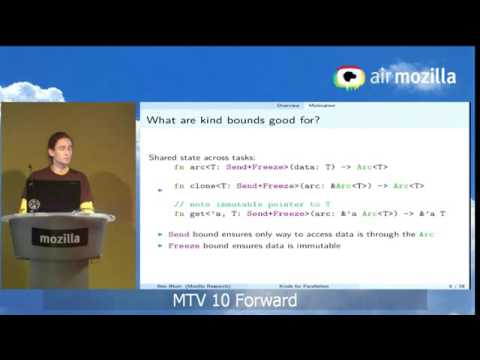 Ben Blum from the Research team presents "Types of Types in Rust"