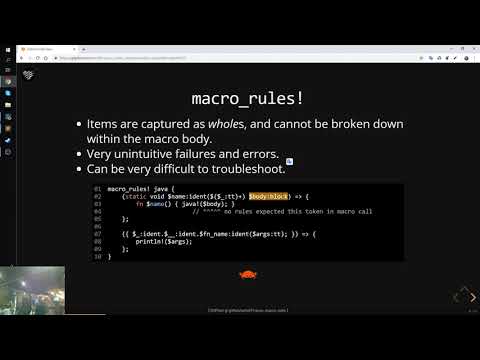 Proc Macro Rules: An overview of procedural macros.