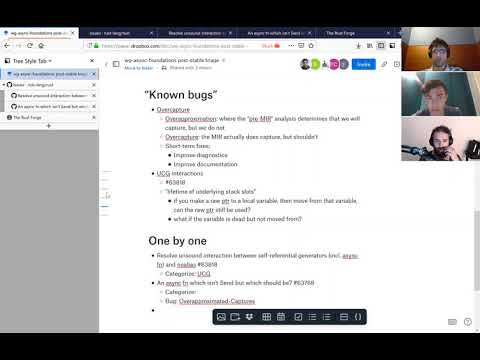 Async Foundations WG: post-stabilization triage