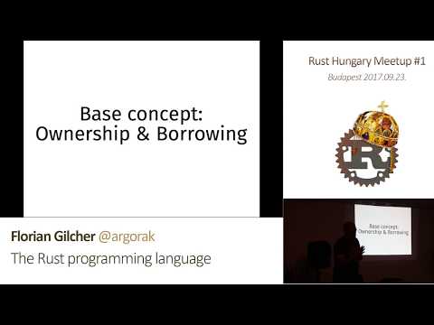 Florian Gilcher — The Rust programming language (Rust Hungary Kickoff, 2017-09-23)
